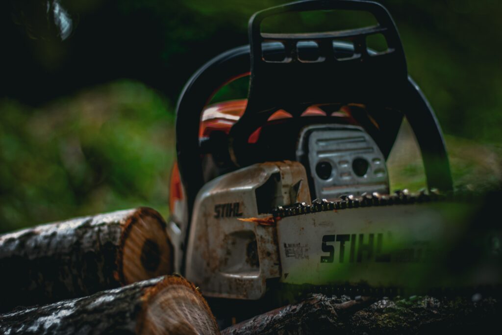 Pohot d'un tronconeuse de marque stihl